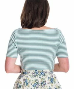 Banned Szizzle Stripe Top -ROCKABILLY TOPS Shop 06 29 SK25354OFF 20WHT 20TP10452BLUE 0453 300x