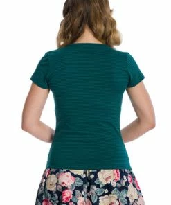 Banned Danni Top -ROCKABILLY TOPS Shop 06 29 TP10424GREEN 0178 300x