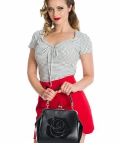 Banned Danni Top -ROCKABILLY TOPS Shop 06 29 TP10424 20WHT 0538 300x