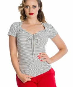 Banned Danni Top -ROCKABILLY TOPS Shop 06 29 TP10424 20WHT 0546 300x