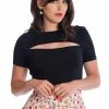 Banned Rose Jersey Top 1 Banned Rose Jersey Top -ROCKABILLY TOPS Shop 06 29 TP10430BLK 20 0375 300x