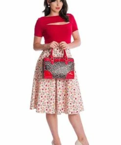 Banned Rose Jersey Top -ROCKABILLY TOPS Shop 06 29 TP10430RED 20SK25356CREAM 0335 300x