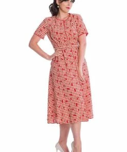 Banned Cherry Amore Dress 9 Banned Cherry Amore Dress -ROCKABILLY TOPS Shop 06 30 DR16632RED 1479 300x