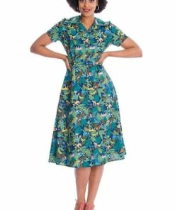 Banned Forest Dress 13 Banned Forest Dress -ROCKABILLY TOPS Shop 06 30 DR16649NAVY 1239 300x