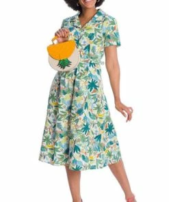 Banned Forest Dress 18 Banned Forest Dress -ROCKABILLY TOPS Shop 06 30 DR16649WHITE 1281 300x