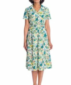 Banned Forest Dress 19 Banned Forest Dress -ROCKABILLY TOPS Shop 06 30 DR16649WHITE 1287 300x