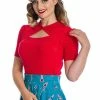 Banned Beth Knit Top -ROCKABILLY TOPS Shop 162747893006 29 SK25360 20TP10435RED 0029 300x