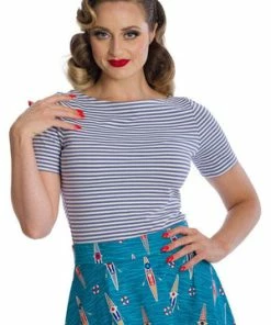 Banned Szizzle Stripe Top -ROCKABILLY TOPS Shop 162747898506 29 SK25360 20TP10452 20PUR 0011 300x