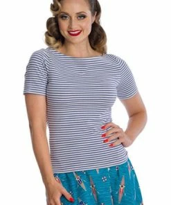 Banned Szizzle Stripe Top -ROCKABILLY TOPS Shop 162747898506 29 SK25360 20TP10452 20PUR 0012 300x