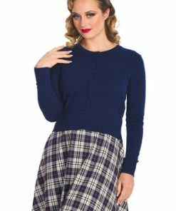 Banned Winter Storm Cardigan -ROCKABILLY TOPS Shop 1642521499CA21130 20NAVY0744 300x