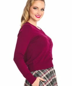 Banned Winter Storm Cardigan -ROCKABILLY TOPS Shop 1642521511CA21130BUR0498 300x