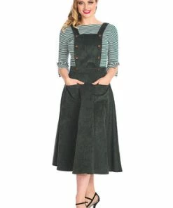 Banned Mary Jane Pinafore Dress -ROCKABILLY TOPS Shop 1642522761DR16713 20GRN0670 300x