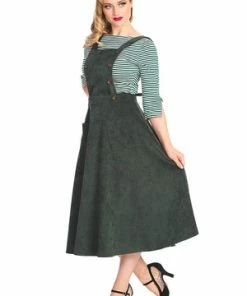 Banned Mary Jane Pinafore Dress -ROCKABILLY TOPS Shop 1642522761DR16713 20GRN0671 300x