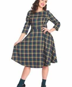 Banned Sweet Joy Heart Dress -ROCKABILLY TOPS Shop 1642523414DR16728 20NAVY0915 300x