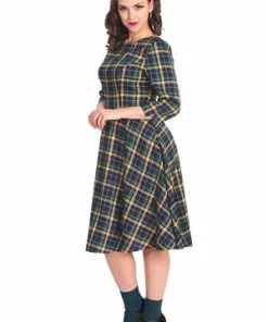 Banned Sweet Joy Heart Dress -ROCKABILLY TOPS Shop 1642523414DR16728 20NAVY0916 300x