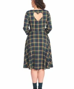 Banned Sweet Joy Heart Dress -ROCKABILLY TOPS Shop 1642523414DR16728 20NAVY0917 300x