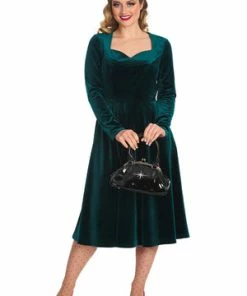 Banned A Royal Evening Swing Dress 15 Banned A Royal Evening Swing Dress -ROCKABILLY TOPS Shop 1642523604DR16734 20GREEN1129 300x