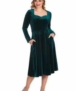 Banned A Royal Evening Swing Dress 19 Banned A Royal Evening Swing Dress -ROCKABILLY TOPS Shop 1642523604DR16734 20GREEN1132 300x