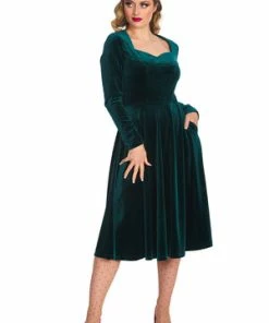 Banned A Royal Evening Swing Dress 17 Banned A Royal Evening Swing Dress -ROCKABILLY TOPS Shop 1642523604DR16734 20GREEN1133 300x