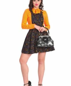 Banned All Hallows Cat Pinafore Dress