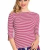 Banned Merry Xmas Stripe Top
