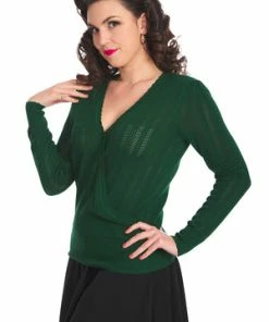 Banned Royal Top -ROCKABILLY TOPS Shop 1642529255TP10481 20GRN0739 300x