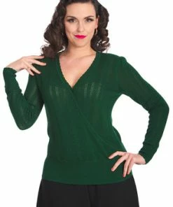 Banned Royal Top -ROCKABILLY TOPS Shop 1642529255TP10481 20GRN0741 300x