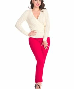 Banned Royal Top -ROCKABILLY TOPS Shop 1642529288TP10481WHT 200530 300x