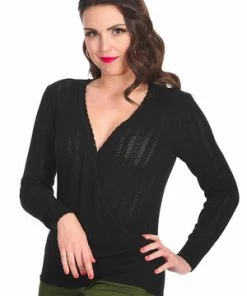 Banned Royal Top -ROCKABILLY TOPS Shop 1642529318TP10481BLK0556 300x