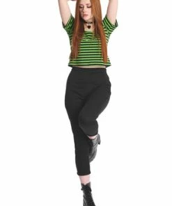 Banned Sweet Yet Spooky Stripe Top 18 Banned Sweet Yet Spooky Stripe Top -ROCKABILLY TOPS Shop 1642529459TP10484GRN4036 300x