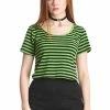 Banned Sweet Yet Spooky Stripe Top -ROCKABILLY TOPS Shop 1642529459TP10484GRN4038 300x