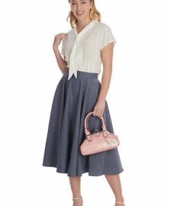 Banned Summer Ahoy Blouse -ROCKABILLY TOPS Shop 1659038939BL14156WHT13209 300x