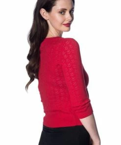 Banned 50s Pointelle Top 14 Banned 50s Pointelle Top -ROCKABILLY TOPS Shop 50s pointelle top banned 4 300x