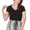 Banned 90S Look Scrunch Up Top -ROCKABILLY TOPS Shop 90s look scrunch up top banned 300x