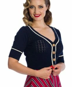 Banned Boat Club Cardigan -ROCKABILLY TOPS Shop Boat Club Cardigan Banned 11 300x