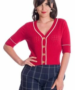Banned Boat Club Cardigan -ROCKABILLY TOPS Shop Boat Club Cardigan Banned 6 300x