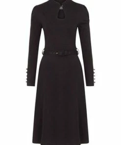 Voodoo Vixen Dita 50s Flared Dress With Cut-Out 35 Voodoo Vixen Dita 50s Flared Dress With Cut-Out -ROCKABILLY TOPS Shop Dita 50s Flared Dress With Cut Out Voodoo Vixen 13 300x