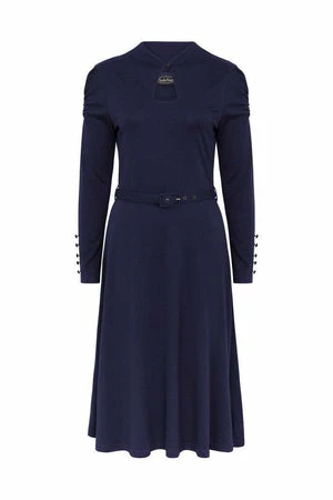 Voodoo Vixen Dita 50s Flared Dress With Cut-Out 9 Voodoo Vixen Dita 50s Flared Dress With Cut-Out - Image 7