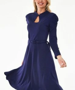 Voodoo Vixen Dita 50s Flared Dress With Cut-Out