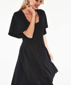 Voodoo Vixen Felicity Fuller Sleeve Flare Dress 10 Voodoo Vixen Felicity Fuller Sleeve Flare Dress -ROCKABILLY TOPS Shop Felicity Fuller Sleeve Flare Dress Voodoo Vixen 4 300x