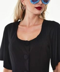 Voodoo Vixen Felicity Fuller Sleeve Flare Dress 11 Voodoo Vixen Felicity Fuller Sleeve Flare Dress -ROCKABILLY TOPS Shop Felicity Fuller Sleeve Flare Dress Voodoo Vixen 5 300x