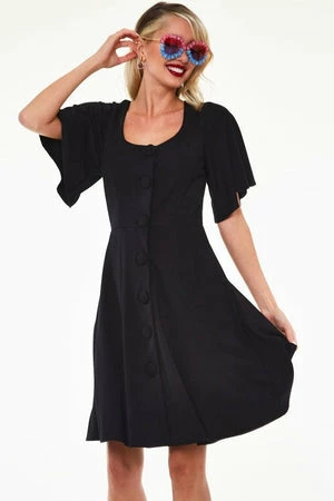 Voodoo Vixen Felicity Fuller Sleeve Flare Dress 3 Voodoo Vixen Felicity Fuller Sleeve Flare Dress