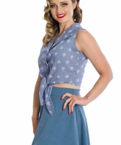 Banned Hot Air Balloon Dreaming Blouse -ROCKABILLY TOPS Shop Hot Air Balloon Dreaming Blouse Banned 3 300x