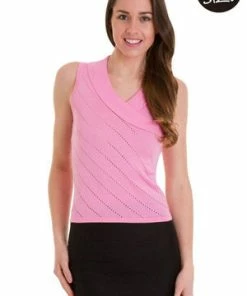 Banned It’s A Wrap Pointelle Knit Top -ROCKABILLY TOPS Shop Its A Wrap Pointelle Knit Top Banned 18 300x