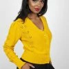 Voodoo Vixen Julia 40s Mustard Cardigan 2 Voodoo Vixen Julia 40s Mustard Cardigan -ROCKABILLY TOPS Shop Julia 40s Mustard Cardigan Voodoo Vixen 300x