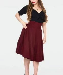 Voodoo Vixen Knit Pullover Black Top With Tie At CF -ROCKABILLY TOPS Shop Knit Pullover Black Top With Tie At CF Voodoo Vixen 8 300x