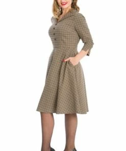 Banned Lady Check Swing Dress -ROCKABILLY TOPS Shop Lady Check Swing Dress Banned 4 300x