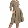 Banned Lady Check Swing Dress 1 Banned Lady Check Swing Dress -ROCKABILLY TOPS Shop Lady Check Swing Dress Banned 300x