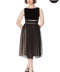 Banned Lets Dance Fit And Flare Dress -ROCKABILLY TOPS Shop Lets Dance Fit And Flare Dress Banned 4 300x