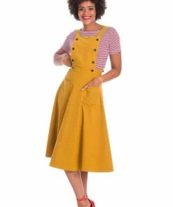 Banned Lifes A Peach Pinafore Dress -ROCKABILLY TOPS Shop Lifes A Peach Pinafore Dress Banned 5 300x